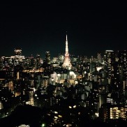 夜の東京タワービュー