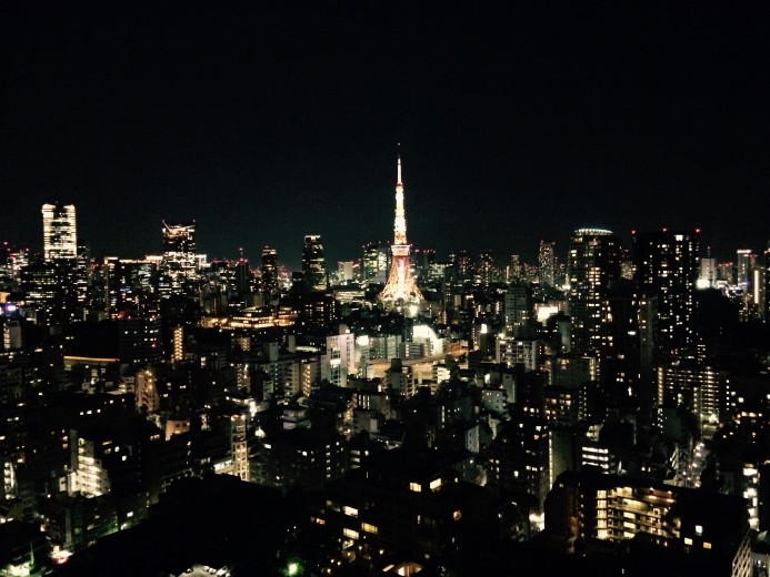 夜の東京タワービュー